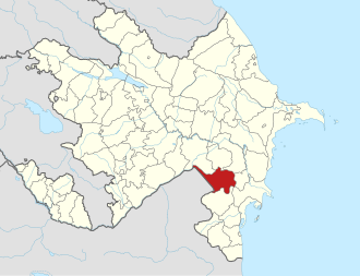 Biləsuvar rayonu xəritədə