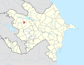 Kəpəz rayonu xəritədə