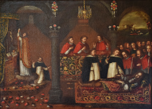 İnfant Afonsonun ölümünün təsvir edildiyi XVIII əsrə aid rəsm