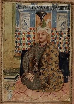 Cahanşahın Əbül-Həsən Müstəvi Qafari tərəfindən çəkilmiş portreti (1780-1795 illər)