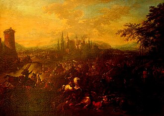 Jan Peter van Bredel (1683-1735) tərəfindən hazırlanmış Die Schlacht bei Petervardein adlı rəsim.