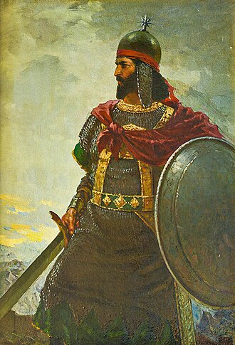 Sadıq Şərifzadənin "Babək" portreti. Milli Azərbaycan Tarixi Muzeyi