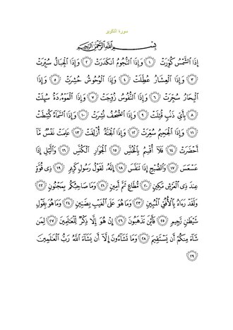 Surənin ərəbcə mətni