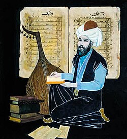 Elmira Şahtaxtinskayanın "Səfiəddin Urməvi" portreti. Azərbaycan Milli İncəsənət Muzeyi