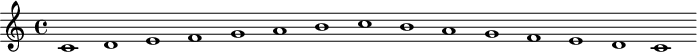  X:1 M:none L:1/4 K:C C4 D4 E4 F4 G4 A4 B4 c4 B4 A4 G4 F4 E4 D4 C4 