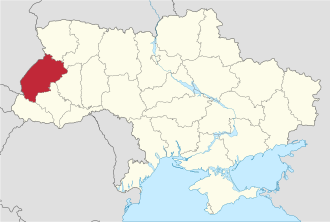 Lvov vilayəti xəritədə